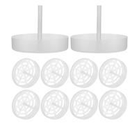 GAROZATION Cestas para Limpieza Ultrasónica de Joyería y Piezas Pequeñas, Paquete de 50 Unidades Plásticas Mango Alargado, 5,2 X 5,2 X 4,5 CM, Compatibles Limpiadores Ultrasónicos de Vapor
