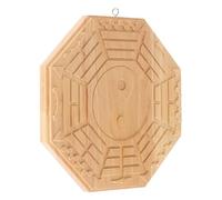 GAROZATION Colgante de Madera Feng Shui Tai Chi Bagua Hogar, Adorno de Pared Que Ahuyenta la Mala Suerte y Almacena la Buena Fortuna, Adecuado para Salón