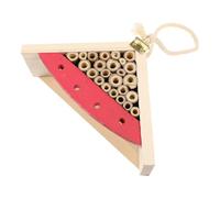 GAROZATION Colgante de Madera para Abejas Diseño Decorativo y Superficie, Casa para Jardín al Aire Libre, Protección para Insectos y Aves