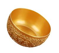 GAROZATION Cuenco Decorativo Adorno Artístico Elegante Efecto Tridimensional de Latón Dorado y Durabilidad para de Escritorio y Hogar
