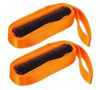 GAROZATION Cuerda para Arrastre de Ciervo de Nailon Resistente 2 Piezas Color Naranja Diseño Antideslizante y Ajustable para Caza al Aire Libre, Equipo Portátil para Manejo Seguro del Juego