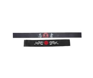 GAROZATION Diadema Deportiva de Estilo Japonés, 2 Unidades, Accesorio Samurái para Uso en Karate y Actividades al Aire Libre