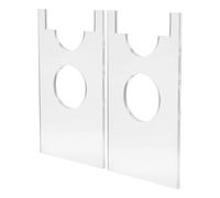 GAROZATION Espaciadores de Pared Acrílicos Transparentes para Muebles, 2 Piezas Antideslizantes para Bloquear Juguetes y Proteger Paredes en Sala y Dormitorio
