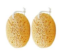 GAROZATION Esponja de Baño Corporal Exfoliante de Esponja Polimérica Diseño de Cordón, Paquete de 2 Unidades, Absorbe Completamente el Líquido para Ducha, Adecuado para Uso Diario