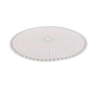 GAROZATION Herramienta de Modelado Cerámico de Plástico, Regla Divisoria Circular Medidora para Escultura y Dibujo Geométrico, Plantilla para Torno de Alfarería, Uso Artístico y Educativo