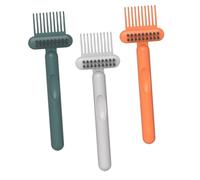 GAROZATION Herramienta Limpiadora para Cepillos de Pelo 3 Piezas, Cepillo de Limpieza de Peines Airbag, Quitapelusas Compacto y Ligero, Adecuado para Cuidado Capilar en Casa Color Aleatorio