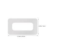 GAROZATION Juego de 3 Parches Adhesivos para Caja de Quillas de Paddle Surf Refuerzo para Ranura de Aleta Trasera Material PVC Resistente al Agua Salada Color Gris Claro Accesorios para