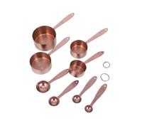 GAROZATION Juego de Cucharas Medidoras Capacidad de 250ml a 2.5ml de Acero Inoxidable Apilables Fáciles de Limpiar y Resistentes para Repostería y Cocina