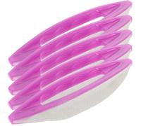 GAROZATION Kit de 5 Limas Portátiles de Uñas Cera de Oveja Sintética Púrpura para Pulir y Dar Forma, Adecuado para Uso Profesional y Doméstico