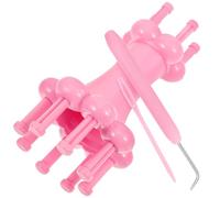 GAROZATION Kit de DIY con Doble Cabezal Herramienta Manual para Tejer Lana Máquina de Ligera y Duradera para Crochet y Manualidades