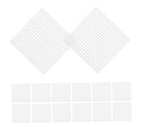 GAROZATION Láminas Fácil Almacenamiento y Superficie Lisa de 8x8 Cm de Malla Plástica Cuadrada 30 para Punto de Cruz para Manualidades y Tejido en Extremos