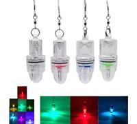 GAROZATION Lámpara de Pesca Submarina LED de Plástico para Aguas Profundas con Luz de Señuelo Blanco y Cadena para Atraer Peces