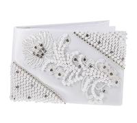 GAROZATION Libro De Firmas De Boda Decoración De Perlas y Diamantes De Imitación para Eventos Especiales y Recuerdos De Fiesta Diseño Elegante y Práctico para Registrar Mensajes De