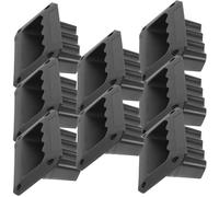 GAROZATION Manijas Laterales de Plástico para Altavoz 8 Piezas, Asas Laterales Negras 128x89 Mm para Gabinete de Audio, Accesorio Resistente para Transporte y Recambio de Altavoces