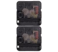 GAROZATION Mecanismo de Reloj de Pared de Cuarzo Silencioso 2 Piezas, Motor de Movimiento para Reloj DIY Eje Estándar, Adecuado para Uso en Casa, Oficina y Escuela