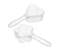 GAROZATION Molde de Plástico Pp para Hacer Bolas de Arroz en Forma de Corazón y Flor de Ciruelo, 2 Piezas para Sushi Casero Rápido y Saludable, Uso en Casa DIY