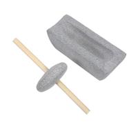 GAROZATION Molinillo Manual de Piedra para Uso en Cocina y Hogar, Compacto y Práctico Muela de Piedra para Moler Té y Tradicionales