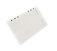 GAROZATION Papel de Relleno Beige A5 para Cuaderno de 6 Agujeros, 80 Hojas Sueltas para Uso Diario Escritura Cómoda, Adecuado para Notas y Organización Personal