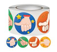 GAROZATION Pegatinas Motivacionales para 1 Pulgada 25 CM 500 Unidades Rollo Pegatinas Redondas de Recompensa para Aula y Jardín de Infancia Adhesivos Divertidos para Motivar Estudiantes