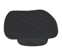 GAROZATION Protector de Asiento de Coche de Felpa Negro Almohadilla Acolchada y Plegable para Almacenamiento, Adecuado para Invierno y Mayor Comodidad