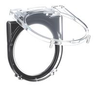 GAROZATION Protector de Interruptor Pulsador Transparente para Botón de Encendido de Computadora, Cubierta de Botón de Plástico Resistente al Desgaste, Cubierta Protectora Antitoques