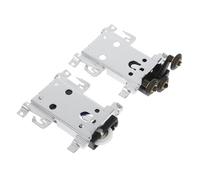 GAROZATION Rodillos para Puertas Corredizas de Armario Par Superior E Inferior de Metal Galvanizado Kit Completo de Herrajes para Puertas Correderas Silenciosas Uso en Muebles y Armarios