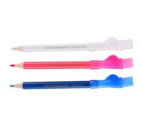 GAROZATION Rotuladores de Tiza para Tela 3 Colores, Herramienta de Sastrería para Marcar Prendas, Lápices de Costura Duraderos Cepillo, Adecuado para Manualidades y Trabajos DIY