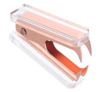 GAROZATION Sacaclavos de Escritorio en Acrílico Transparente Rosado Dorado, Extractor de Grapas Manual para Hogar, Oficina y Escuela, Accesorio Multiusos Diseño Ergonómico