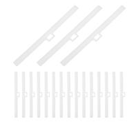 GAROZATION Soportes para Persianas Verticales 127mm, 30 Piezas, Perchas de Fijación para Listones, Accesorio de Reparación Compatible para Cortinas Laminadas, Herramienta Práctica para Hogar