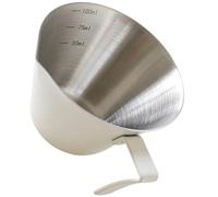 GAROZATION Taza Medidora de Espresso de Acero Inoxidable 304 con Vertedor para Control de Flujo y Capacidad de 100ml Adecuado para Preparar Café Espresso en Casa