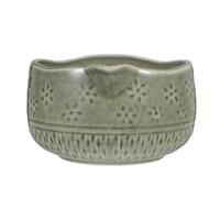 GAROZATION Tazón de Matcha de Cerámica Verde con Diseño Elegante y Vertedor para Servir, Adecuado para Ceremonia Japonesa del Té y Amantes del Té