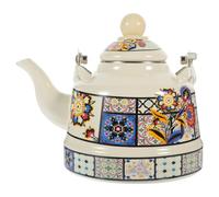 GAROZATION Tetera Esmaltada para Estufa de 1.7l Diseño Vintage y Durabilidad, Tetera China Práctica Adecuado para Hervir Agua en Cocina Retro