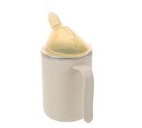 GAROZATION Vaso Antiderrames de 400ml para Personas Mayores con Disfagia, Acero Inoxidable, Fácil de Limpiar, Adecuado para Pacientes Encamados y Cuidado de Ancianos