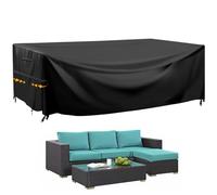 GARPROVM Funda para Muebles de JardínImpermeable, Cubierta Exterior de Tela Oxford para Conjuntos de Sofá y Mesa de Exterior, Protección contra Lluvia y Polvo para Mobiliario de Patio (200x165x80cm)