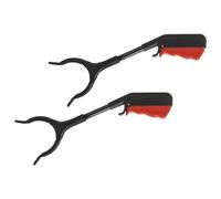 Garra de basura resistente de 30 cm con agarre para interiores y exteriores, herramienta de recogida de desechos y reciclaje de basura