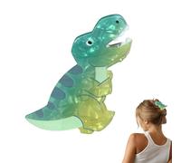 Garra de cabello de dinosaurio de acrílico,horquillas de dinosaurio de acrílico - Pinza de pelo de dinosaurio linda de moda - Herramientas de peluquería de acrílico antideslizantes,