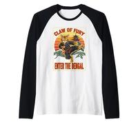 Garra de Furia Entra en Bengala Camiseta Manga Raglan