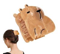 Garra De Pelo De Capibara - Adorable Decoración Para El Cabello, Clip De Animal Único | El Mejor Diseño Inspirado En Dibujos Animados Hecho A Mano Con Material Resistente, Ideal Para Uso Diario, Que M