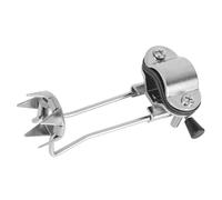 Garra para Bastón de Trekking Antideslizante de Acero Inoxidable | Accesorio para Hielo, Incluye Dos Tornillos, Plata, para Muletas y Senderismo en Clima Frío