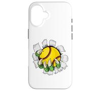 Garra Softball Bola de béisbol Dragón Monster Hand Carcasa para iPhone 16