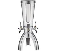 garrafa de agua Dispensador de bebidas Beer Tower de 3L/100oz con tubo de hielo y dispensador de bebidas de licor de mesa de tres espitas for fiesta bebidas