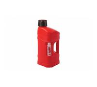 POLISPORT 8464600002 - ProOctane bidón de gasolina de 10L homologado con sistema de llenado rápido duradero y resistente con tapón a prueba de derrame en color rojo