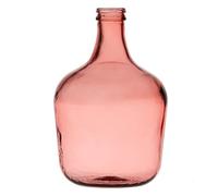 Garrafa Decorativa Rosa vidrio reciclado 27 x 27 x 42 cm