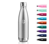 Garrafa Termica 500ml, A Prueba de Fugas, Botella Agua Acero Inoxidable sin BPA, Botella Termo Reutilizable, Botella Termica con Doble Pared para Oficina, Escuela, Deporte, Senderismo, Aire Libre
