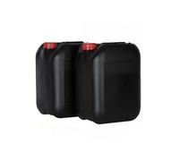 Garrafas 20 Litros Negra 2 unidades Boca ancha ADR Homologada Gasolina Resistente Furgoneta Camper Camping Aire acondicionado liquidos acidos deposito homologada Transporte Productos peligrosos