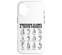 Garras y Dientes estéticos de Dinosaurios - Arte de anatomía fósil Carcasa para iPhone 16