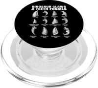 Garras y Dientes estéticos de Dinosaurios - Arte de anatomía fósil PopSockets PopGrip para MagSafe