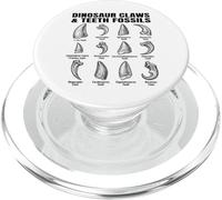 Garras y Dientes estéticos de Dinosaurios - Arte de anatomía fósil PopSockets PopGrip para MagSafe