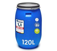 Garronda Barril Alimentario 120 L Boca Ancha Azul GD-0078