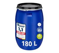 Garronda Barril Alimentario 180 L Boca Ancha Azul GD-0078